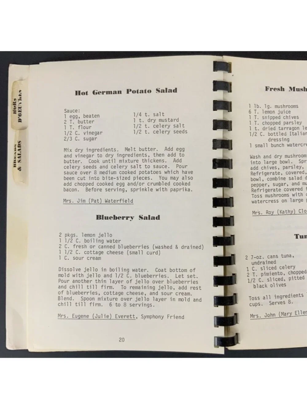 1979 Symphony Of Cooking Cookbook By Springfield Symphony Womens Division
